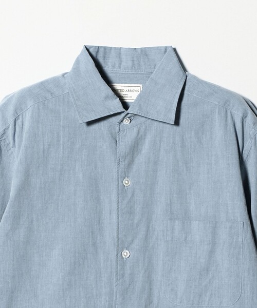 UNITED ARROWS（ユナイテッドアローズ）の「シャンブレー ワンピースカラー シャツ（シャツ/ブラウス・メンズ・ライトブルー・S/M/L/XL）」の4枚目の写真