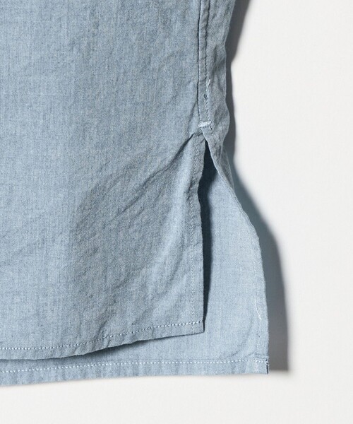 UNITED ARROWS（ユナイテッドアローズ）の「シャンブレー ワンピースカラー シャツ（シャツ/ブラウス・メンズ・ライトブルー・S/M/L/XL）」の6枚目の写真