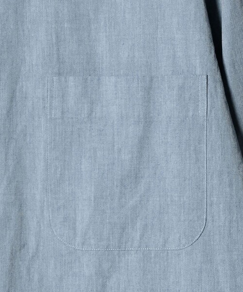 UNITED ARROWS（ユナイテッドアローズ）の「シャンブレー ワンピースカラー シャツ（シャツ/ブラウス・メンズ・ライトブルー・S/M/L/XL）」の7枚目の写真