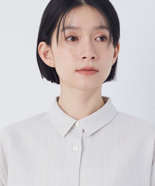 conges payes ADIEU TRISTESSE(コンジェ ペイエ アデュートリステス)の「シングルガーゼポケット付きシャツ(シャツ/ブラウス・レディース・ブルー系その他/グレー系その他・38)」の6枚目の写真