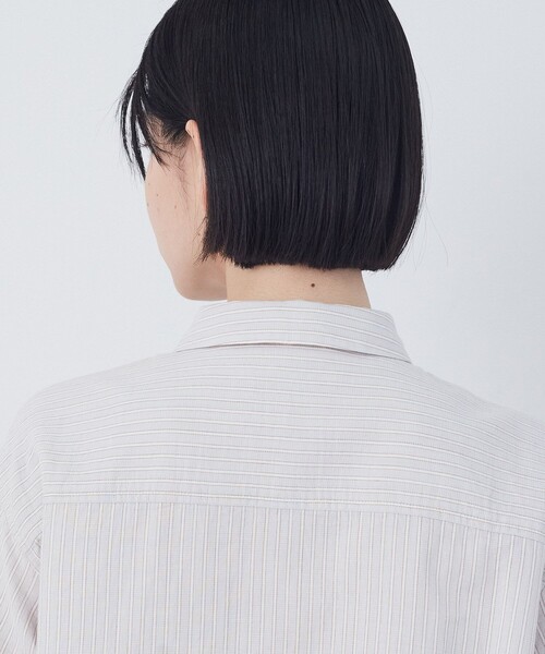 conges payes ADIEU TRISTESSE(コンジェ ペイエ アデュートリステス)の「シングルガーゼポケット付きシャツ(シャツ/ブラウス・レディース・ブルー系その他/グレー系その他・38)」の7枚目の写真