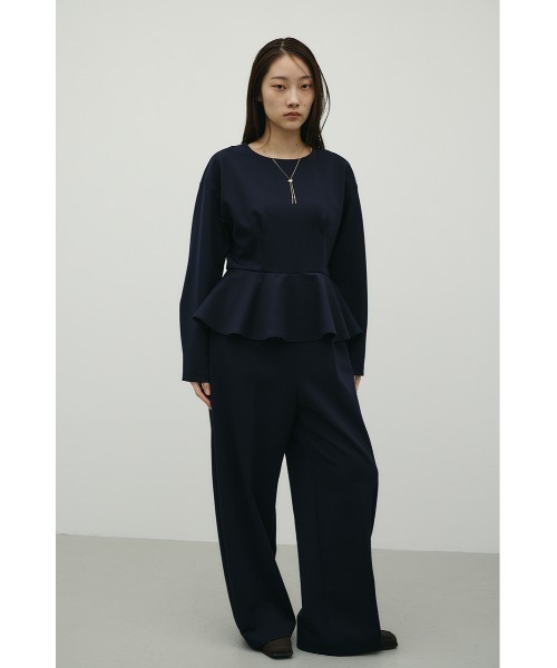 STYLEMIXER(スタイルミキサー)の「ペプラムフリルオールインワン(つなぎ/オールインワン・レディース・ネイビー/グレー・SMALL/MEDIUM)」の11枚目の写真