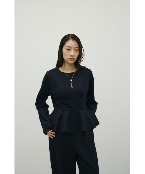 STYLEMIXER(スタイルミキサー)の「ペプラムフリルオールインワン(つなぎ/オールインワン・レディース・ネイビー/グレー・SMALL/MEDIUM)」の12枚目の写真