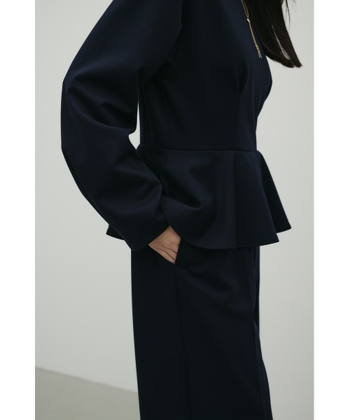 STYLEMIXER(スタイルミキサー)の「ペプラムフリルオールインワン(つなぎ/オールインワン・レディース・ネイビー/グレー・SMALL/MEDIUM)」の15枚目の写真