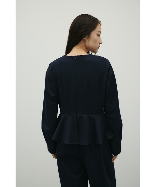 STYLEMIXER(スタイルミキサー)の「ペプラムフリルオールインワン(つなぎ/オールインワン・レディース・ネイビー/グレー・SMALL/MEDIUM)」の17枚目の写真