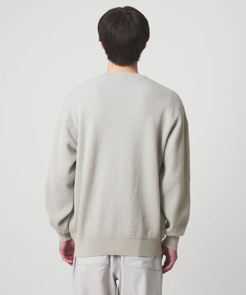 green label relaxing（グリーンレーベルリラクシング）の「コットン リバー カノコ クルーネック ニット（ニット/セーター・メンズ・ホワイト/グレー系/ブラック・L/M/XL/S）」の15枚目の写真