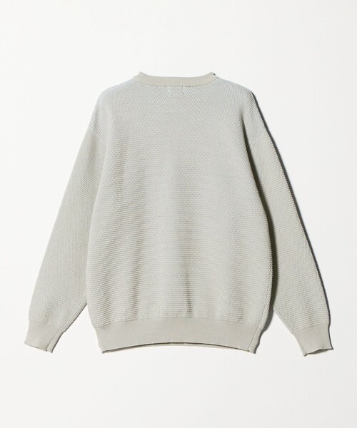 green label relaxing（グリーンレーベルリラクシング）の「コットン リバー カノコ クルーネック ニット（ニット/セーター・メンズ・ホワイト/グレー系/ブラック・L/M/XL/S）」の17枚目の写真