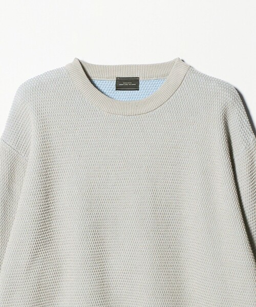 green label relaxing（グリーンレーベルリラクシング）の「コットン リバー カノコ クルーネック ニット（ニット/セーター・メンズ・ホワイト/グレー系/ブラック・L/M/XL/S）」の18枚目の写真