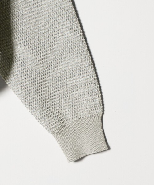 green label relaxing（グリーンレーベルリラクシング）の「コットン リバー カノコ クルーネック ニット（ニット/セーター・メンズ・ホワイト/グレー系/ブラック・L/M/XL/S）」の19枚目の写真