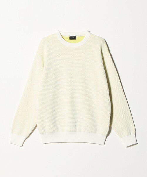 green label relaxing（グリーンレーベルリラクシング）の「コットン リバー カノコ クルーネック ニット（ニット/セーター・メンズ・ホワイト/グレー系/ブラック・L/M/XL/S）」の22枚目の写真