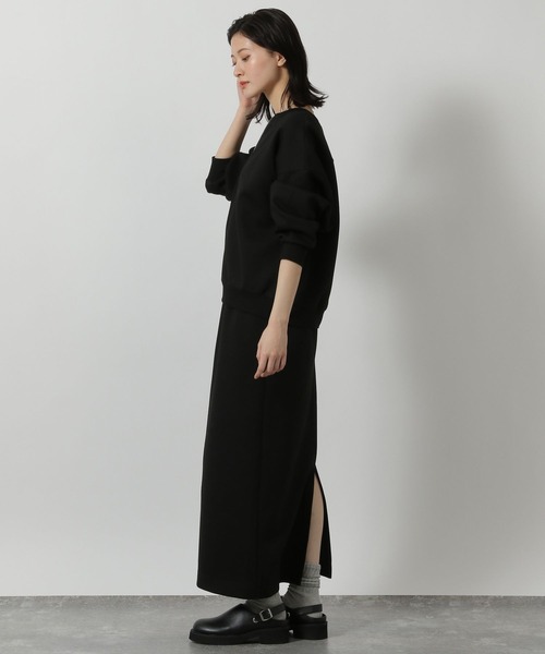 LAKOLE（ラコレ）の「ダンボールナロースカート / 639904（スカート・レディース・グレー/ブラック・FREE）」の4枚目の写真