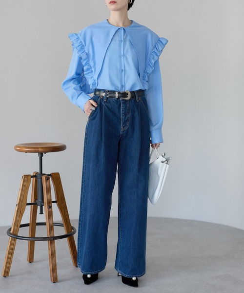 2way ビッグフリルカラーブラウス（シャツ/ブラウス）｜r.（アール