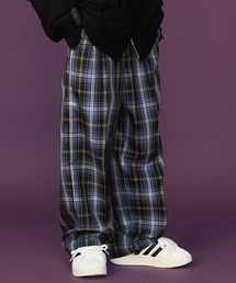 SeeSew（シーソー）の「【UNISEX】CHECK WIDE SLACKS/チェックワイドスラックス（スラックス）」