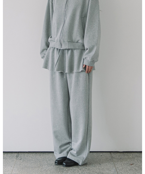 HAVISM（ヘビズム）の「OVERSIZE SKIRT SWEATPANTS(GREY)（スウェットパンツ・レディース・その他・ONE SIZE）」の3枚目の写真