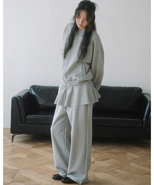 HAVISM（ヘビズム）の「OVERSIZE SKIRT SWEATPANTS(GREY)（スウェットパンツ・レディース・その他・ONE SIZE）」の5枚目の写真