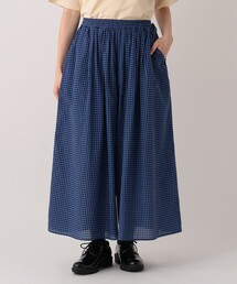 Afternoon Tea（アフタヌーンティー）の「インド綿チェックスカーチョ（スカート）」