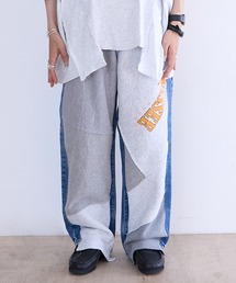 DISCOVERED（ディスカバード）の「DISCOVERED "newsed" Sweat x Denim Pants（デニムパンツ）」