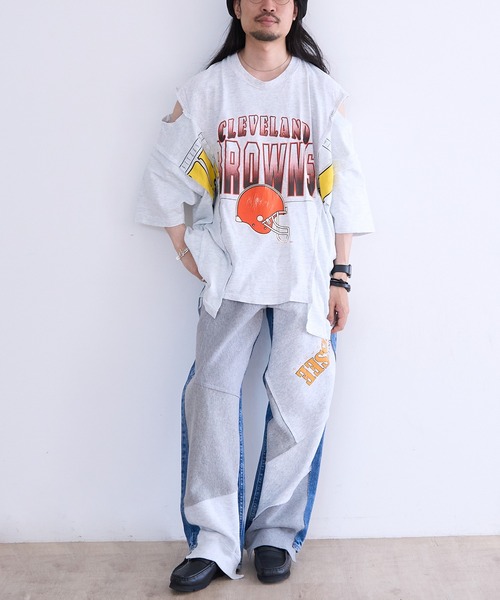 DISCOVERED(ディスカバード)の「DISCOVERED "newsed" Sweat x Denim Pants(デニムパンツ・メンズ・その他1・FREE)」の9枚目の写真