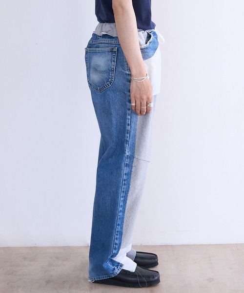 DISCOVERED(ディスカバード)の「DISCOVERED "newsed" Sweat x Denim Pants(デニムパンツ・メンズ・その他1・FREE)」の4枚目の写真