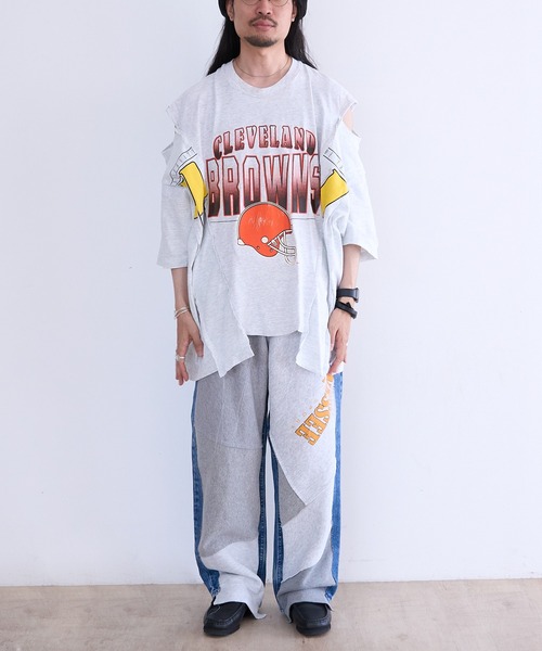 DISCOVERED(ディスカバード)の「DISCOVERED "newsed" Sweat x Denim Pants(デニムパンツ・メンズ・その他1・FREE)」の8枚目の写真