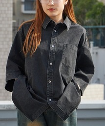 Garance et VioLette（ギャランスエトヴィオレット）の「Garance et VioLette/ギャランスエトヴィオレット ケミカル加工 オーバーハーフスリーブシャツ 2026年春夏（シャツ/ブラウス）」