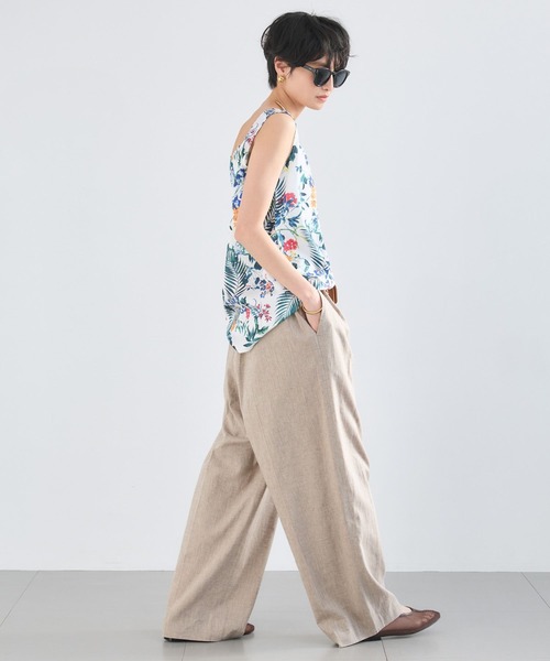 BARNYARDSTORM（バンヤードストーム）の「BARNYARDSTORM / フラワープリントタンク / ハンドウォッシャブル＜セットアップ対応＞（タンクトップ・レディース・ブラウン/ホワイト・FREE）」の18枚目の写真