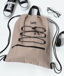 Lee（リー）ワンポイントロゴ ドローコードデザイン ナップサック/ハンドル付き 2WAY