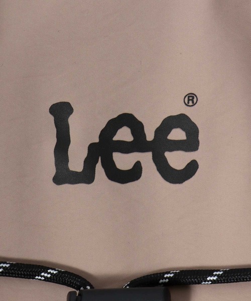 Lee(リー)の「Lee(リー)ワンポイントロゴ ドローコードデザイン ナップサック/ハンドル付き 2WAY(バックパック/リュック・レディース・ブラック/グレー/ベージュ・FREE)」の12枚目の写真