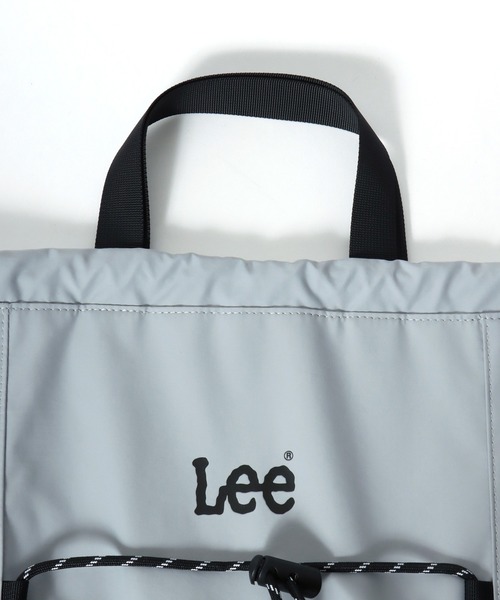 Lee(リー)の「Lee(リー)ワンポイントロゴ ドローコードデザイン ナップサック/ハンドル付き 2WAY(バックパック/リュック・レディース・ブラック/グレー/ベージュ・FREE)」の14枚目の写真