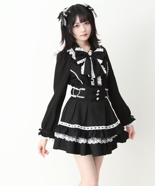 DearMyLove(ディアマイラブ)の「ハートレースフリルたっぷりブラウス(シャツ/ブラウス・レディース・ホワイト/ブラック/ベビーピンク・3L/LARGE/MEDIUM)」の20枚目の写真