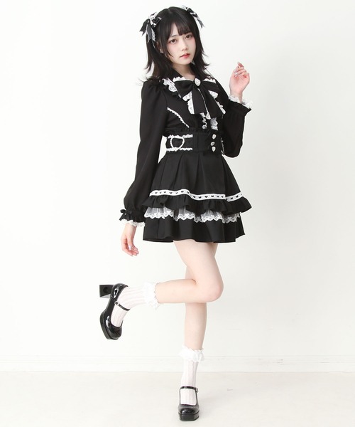 DearMyLove(ディアマイラブ)の「ハートレースフリルたっぷりブラウス(シャツ/ブラウス・レディース・ホワイト/ブラック/ベビーピンク・3L/LARGE/MEDIUM)」の21枚目の写真
