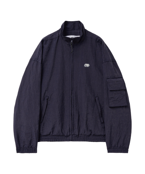 PARAKEET(パラキート)の「ハーフネックナイロンジャケット(ダークネイビー)(ナイロンジャケット・レディース・ダークネイビー・FREE)」の3枚目の写真