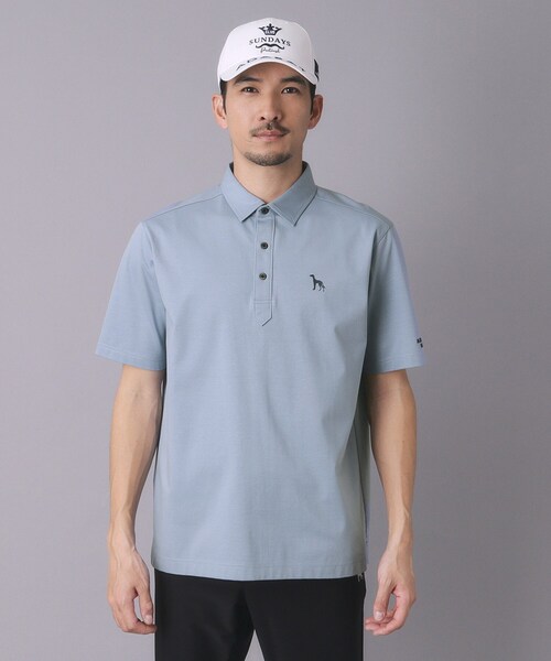 adabat(アダバット)の「【ADABAT NAVY】接触冷感/抗菌防臭/UVカット クールデオドラントジャージ 半袖ポロシャツ(ポロシャツ・メンズ・ライトブルー/ブラック/ピンク系/ホワイト・46/52/50/48)」の19枚目の写真