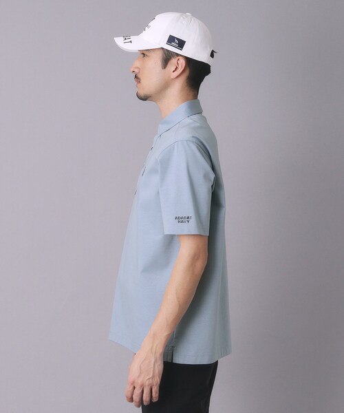 adabat(アダバット)の「【ADABAT NAVY】接触冷感/抗菌防臭/UVカット クールデオドラントジャージ 半袖ポロシャツ(ポロシャツ・メンズ・ライトブルー/ブラック/ピンク系/ホワイト・46/52/50/48)」の20枚目の写真