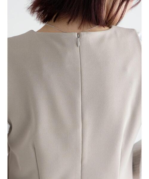 Te chichi(テチチ)の「ドレープ I ラインワンピース【AOYAMA FASHION ASSOCIATION × Té chichi】(ワンピース・レディース・グレー/ブラック・F)」の15枚目の写真