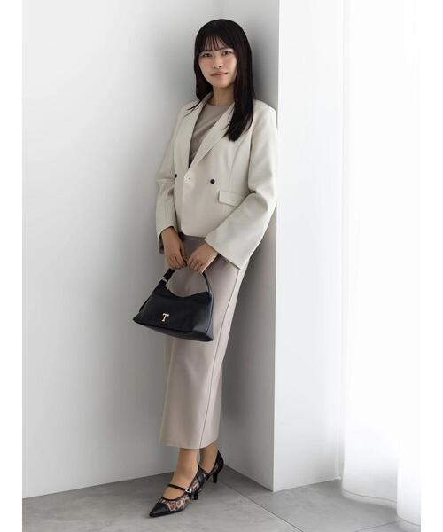 Te chichi(テチチ)の「ドレープ I ラインワンピース【AOYAMA FASHION ASSOCIATION × Té chichi】(ワンピース・レディース・グレー/ブラック・F)」の19枚目の写真