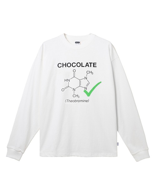 Chocolate Jesus (チョコレートジーザス )の「ACADEMIC LS TEE(Tシャツ/カットソー・メンズ・ホワイト/ブラック/ネイビー・X-LARGE/LARGE/MEDIUM)」の1枚目の写真