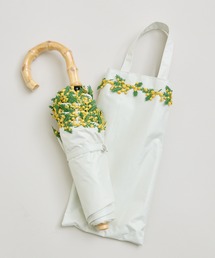 Paradise Picnic（パラダイスピクニック）の「because【遮光率100％】【晴雨兼用】PU フラワーレーストートバッグ付日傘（折りたたみ傘）」