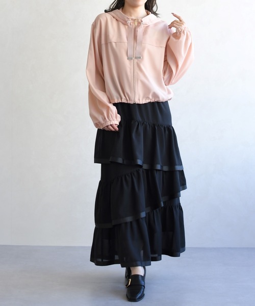 31 Sons de mode(トランテアン ソン ドゥ モード)の「2026春夏新作 アシメティアードスカート(スカート・レディース・モカ/ブラック/オフホワイト・フリ-)」の16枚目の写真