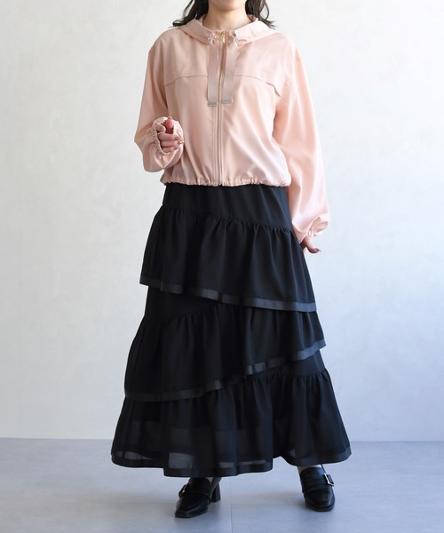 31 Sons de mode(トランテアン ソン ドゥ モード)の「2026春夏新作 アシメティアードスカート(スカート・レディース・モカ/ブラック/オフホワイト・フリ-)」の17枚目の写真