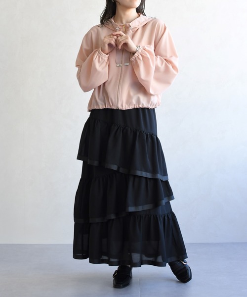 31 Sons de mode(トランテアン ソン ドゥ モード)の「2026春夏新作 アシメティアードスカート(スカート・レディース・モカ/ブラック/オフホワイト・フリ-)」の18枚目の写真