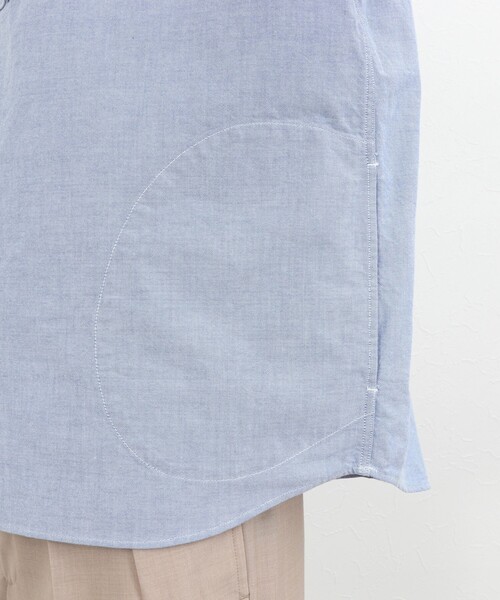 DANTON（ダントン）の「【DANTON】オックスフォード ラウンドカラー プルオーバーシャツ 長袖 26SS（DT-B0282SOX）（シャツ/ブラウス・メンズ・キナリ/ホワイト/ブルー・38/40/42/44）」の19枚目の写真