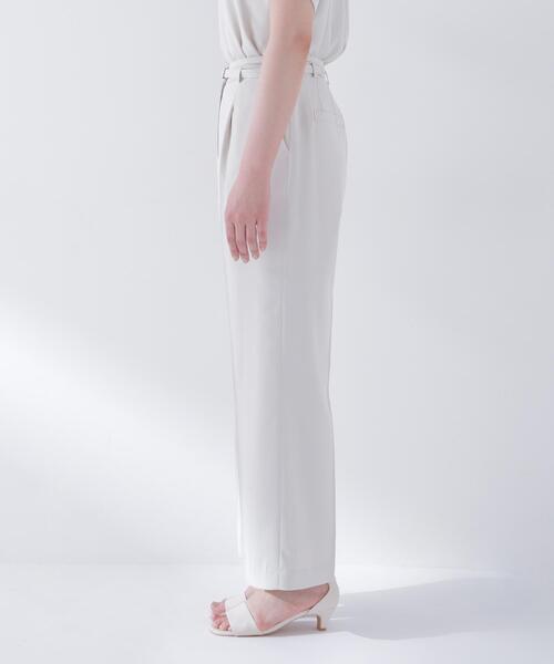 NATURAL BEAUTY BASIC(ナチュラルビューティーベーシック)の「【PS/低身長サイズ】◇クリアツイル SETUP タックワイドパンツ(その他パンツ・レディース・ベージュ/ネイビー/ブラウン・MEDIUM/P/S)」の13枚目の写真