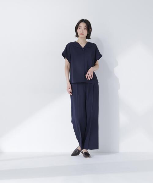 PS/低身長サイズ】◇クリアツイル SETUP タックワイドパンツ（その他