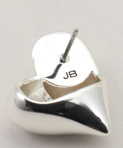 journal standard L'essage（ジャーナルスタンダードレサージュ）の「【JENNY BIRD/ジェニーバード】 ART HEART BUTTON EARRING：ピアス（両耳）（ピアス（両耳用）・レディース・シルバー・FREE）」の5枚目の写真
