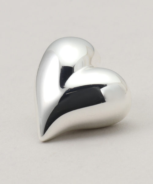 journal standard L'essage（ジャーナルスタンダードレサージュ）の「【JENNY BIRD/ジェニーバード】 ART HEART BUTTON EARRING：ピアス（両耳）（ピアス（両耳用）・レディース・シルバー・FREE）」の7枚目の写真