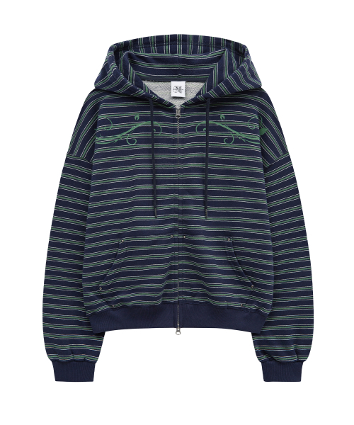 Midnight Move(ミッドナイトムーブ)の「set st hood zip up (navy)(パーカー・レディース・その他・FREE)」の2枚目の写真