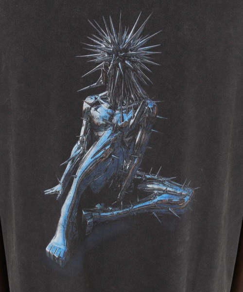 ADAM PATEK(アダムパテック)の「mt10340-ADAMPATEK - RED:BANSHEE SPIKE THRONE Graphic short sleeve t-shirt Tシャツ(AP2614038)(Tシャツ/カットソー・メンズ・ブラック・2/1)」の13枚目の写真