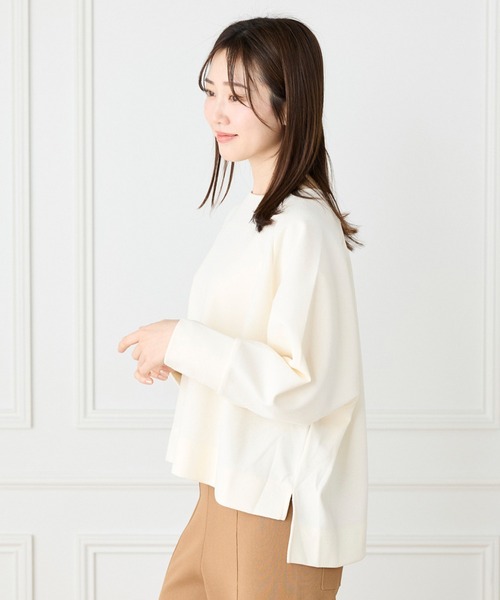 I.T.'S international(イッツインターナショナル)の「ブークレダンボール ラグランスリーブプルオーバー(Tシャツ/カットソー・レディース・アイボリー/ブラック/ライトグリーン・フリー)」の21枚目の写真