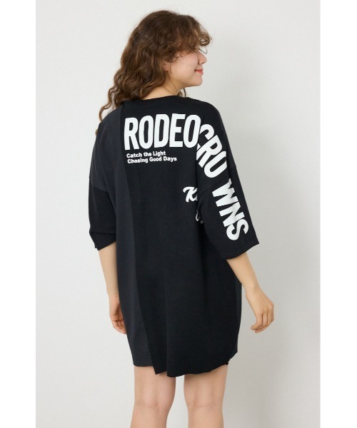 RODEO CROWNS WIDE BOWL（ロデオクラウンズワイドボウル）の「ランダムコンビニットワンピース（ワンピース・レディース・オレンジ系その他/オフホワイト/ライトピンク/ブラック・FREE）」の3枚目の写真
